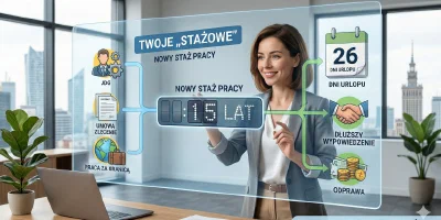 „Stażowe" 2026 — nowe regulacje pozwalające doliczyć do stażu pracy okresy inne niż zatrudnienie na umowie o pracę